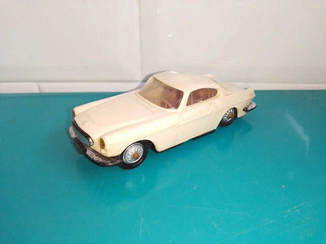 Miniature Norev 1/43 – Volvo P1800 Bleue – Plastique – Vintage 1961