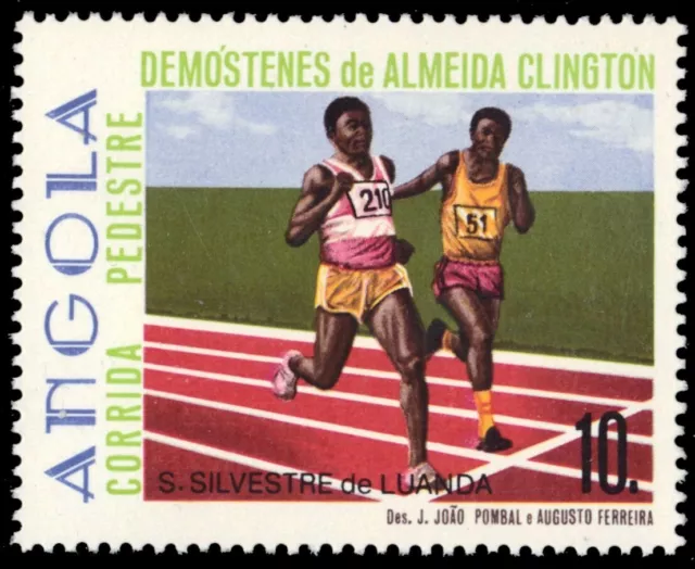 ANGOLA 722 - Demostenes de Almeida Clington Races (pb81758)