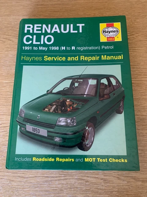 Livre D'entretien Renault Clio – Manuel Du Conducteur (Printed 2000) – État Correct