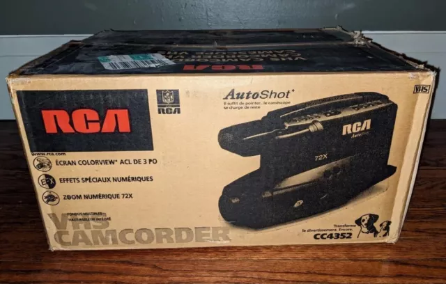 Brand New Never Used RCA CC4352 VHS Camcorder 1999