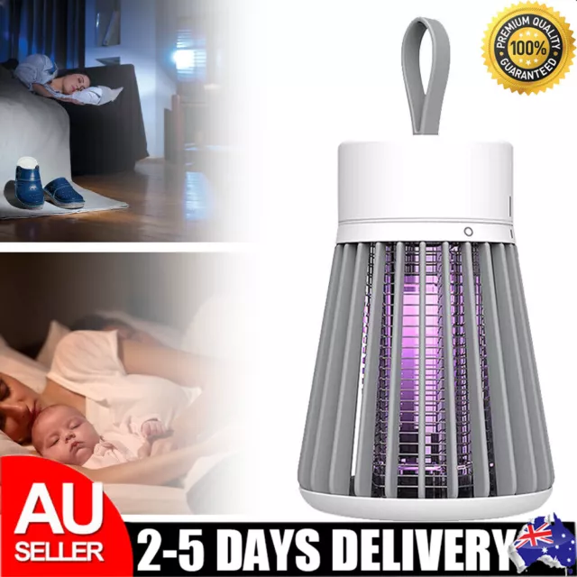 Mosquito Killer Fly Pest Bug Zapper Catcher Trap LED USB Lamp Electric Insect