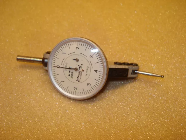 Interapid .0001 Dial Test Indicator 312B-3 Swiss Made Inspection Tool