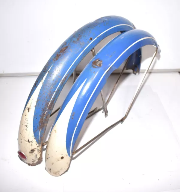 1951 Schwinn Excelsior Bicycle * FENDER SET * Vtg Womens 26" Balloon Bike Part 1951 Schwinn Excelsior Bicycle * FENDER SET * Vtg Womens 26" Balloon Bike Part