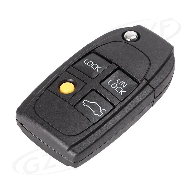 1PC Flip Key Shell Remote Case Fob for Refit VOLVO S40 V40 C70 S60 S80 4-Buttons