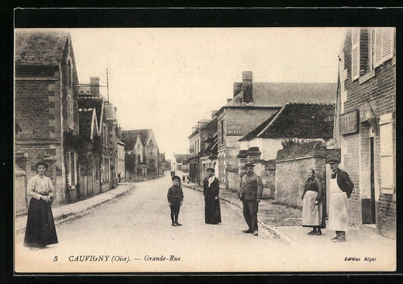 CPA Cauvigny, Grande Rue