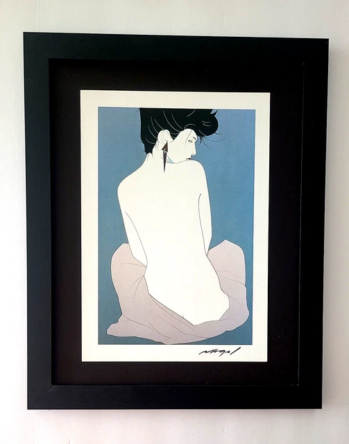 Patrick Nagel + Beautiful + Signed Print + Framed Patrick Nagel + Beautiful + Signed Print + Framed