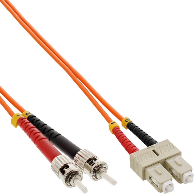 Cavo duplex in fibra ottica InLine®, SC/ST, 50/125μm, OM2, 0,5 m