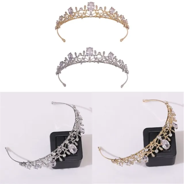 Bridal Crystal Tiaras Crowns Princess Queen Pageant Prom Hair Jewelry