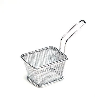 G.E.T. 4-81860 S/S Single Serving 4" x 3.25" Mini Fry Basket