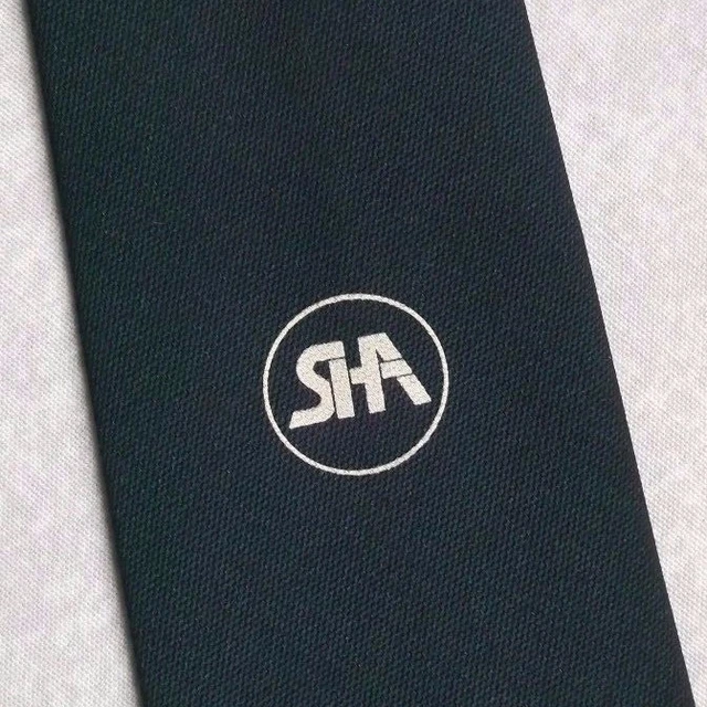 Tie Necktie Mens Vintage Company Logo Crested Club Association Society GREEN