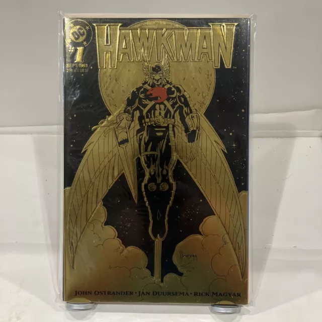 1993 DC Hawkman #1 Gold Foil Embossed Cover Comic Book