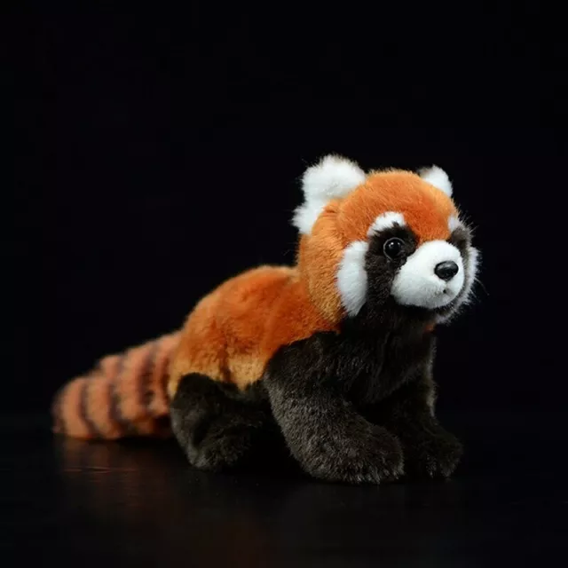 Simulation Red Panda Stuffed Plush Toy Cute Lifelike Soft Kawaii Animal Doll