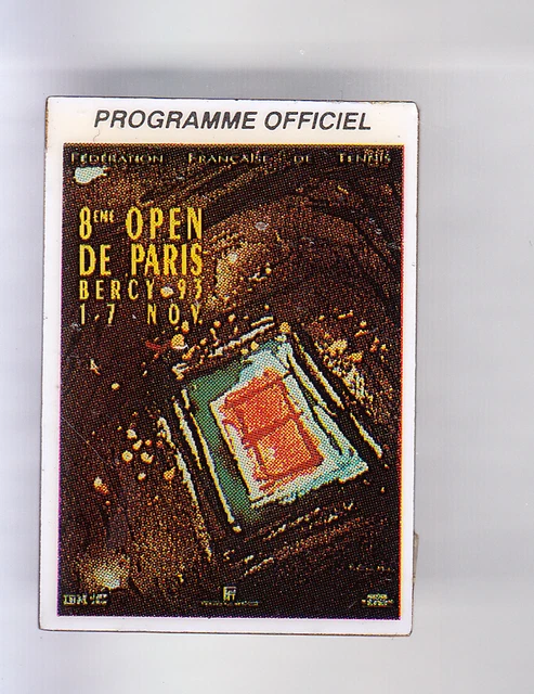Pin's Roland Garros 92 - Magazine Officiel Signé FFT - Vintage Tennis