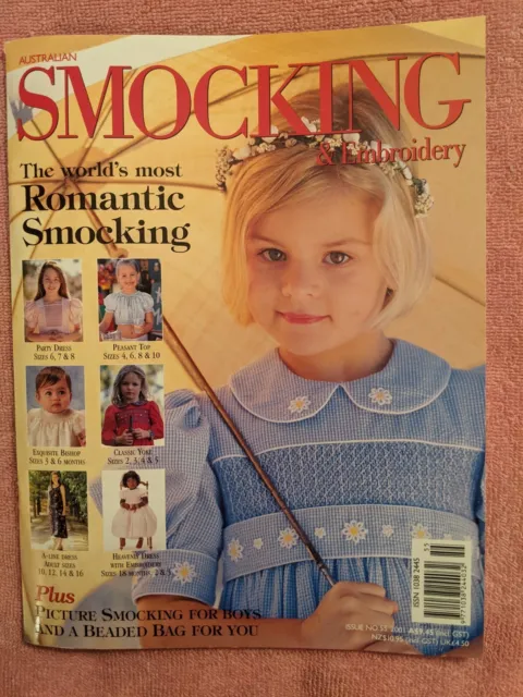 AUSTRALIAN SMOCKING & EMBROIDERY Magazine, Issue No. 55, 2001, Very Good Cond.