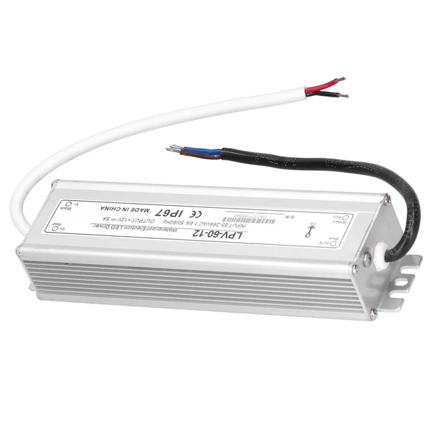 BERM Waterproof Power Supply LED Driver For Lighting DC12V 60W LPV-60-12