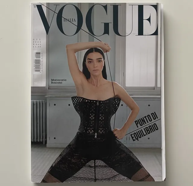 Vogue Italia Magazine October 2022 Mariacarla Boscono Cover