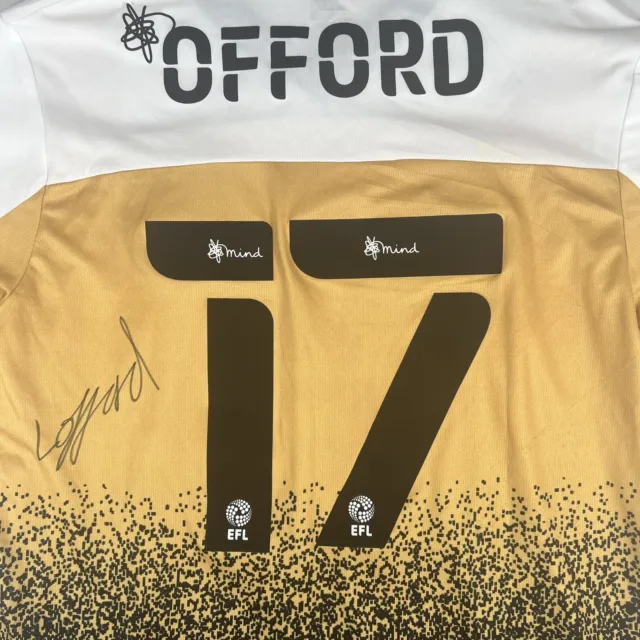 Rare OXFORD 17 Crewe Alexandra 2020/2021 Away Football Shirt Signed Match Worn