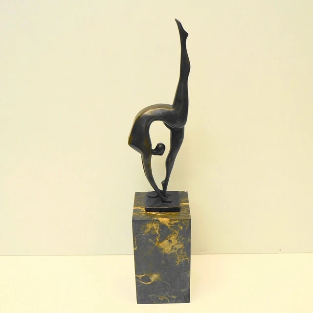 Estatua Bailarín Sexy Pin-up Moderno Estilo Bronce sólido Firmado