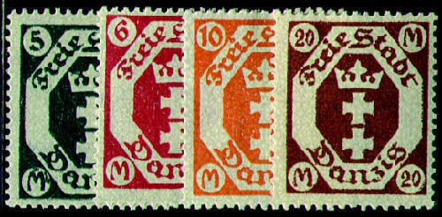 Danzig Nr. 108-111 postfrisch ** MNH