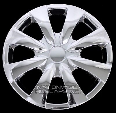 15" Set of 4 Chrome Wheel Covers Snap On Full Hub Caps fit R15 Tire & Steel Rim