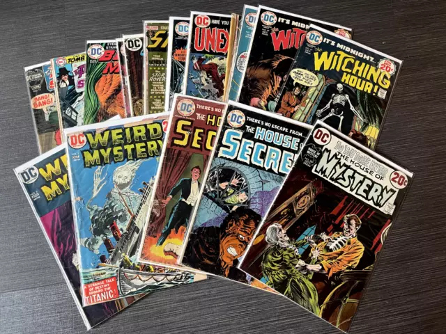 1970s HORROR DC Comics LOT of 19 Bronze Age House of Mystery, Witching Hour ETC!