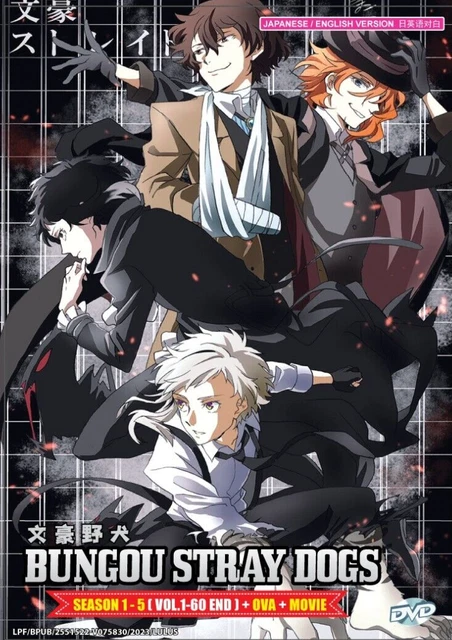 DVD BUNGOU STRAY DOGS Season 1-5 Vol.1-60END+OVA+MOVIE English Dubbed All Region