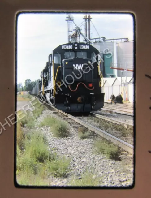 Original  '79 Ektachrome Slide NW Norfolk Western 8073 C30-7 action    37R1