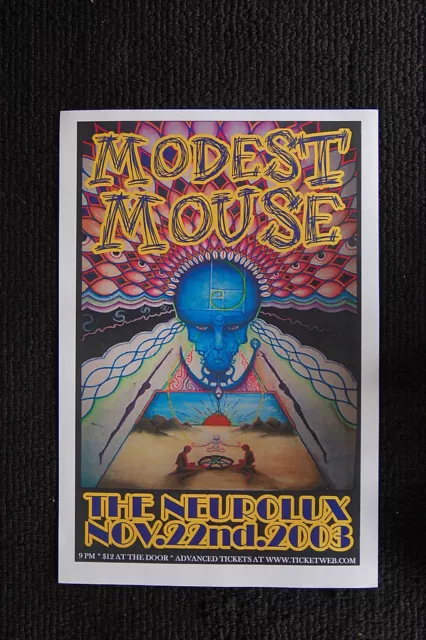 Modest Mouse 2003 Tour Poster Neurolux--