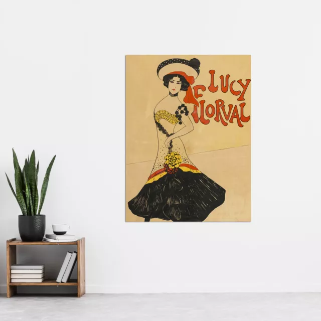Biais Lucy Florval Music Hall Star Advert XL Canvas Art Print 2