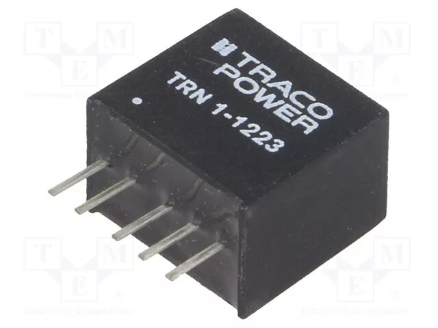 1 pcs x TRACO POWER - TRN 1-1223 - Converter: DC/DC, 1W, Uin: 9÷18V, Uout: 15VDC