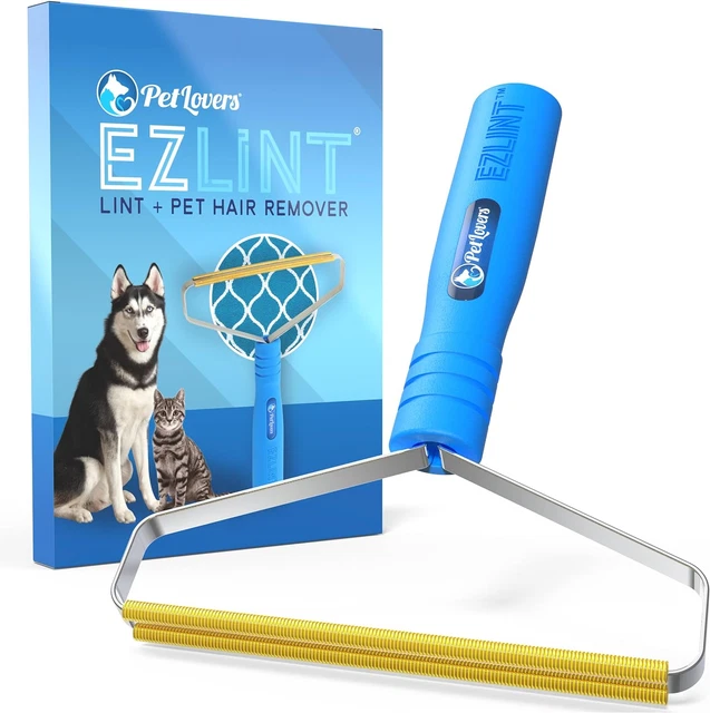 Petlovers Ezlint Pet Hair Remover - Reusable Dog and Cat Fur Removal Tool, Porta