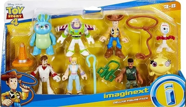 Disney Pixar Toy Story Preschool Toys Imaginext Figure Pack with Woody & Buzz Li