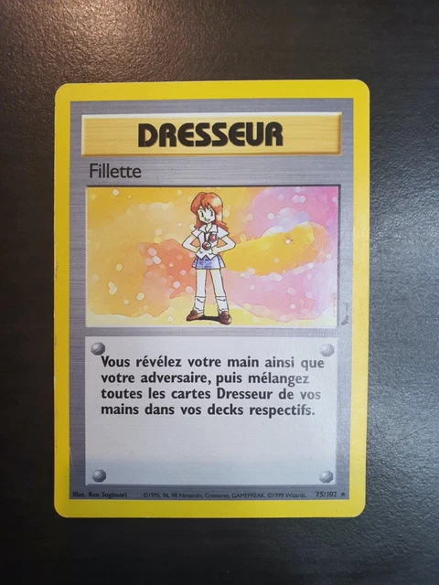 CARTE POKÉMON DRESSEUR RARE Fillette 75/102 Set de Base Wizards NM ...