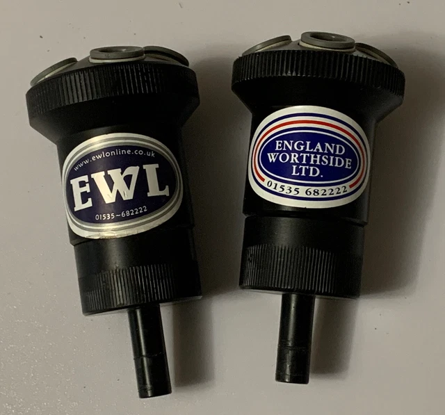 2 x EWL BIERHAHN / PUMPENSTECKER, 4 EINLASS (10 mm) ZU 1 AUSLASS - GEBRAUCHT