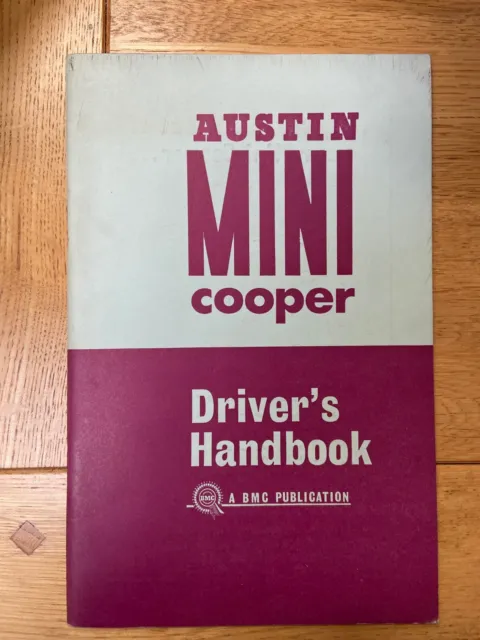 AUSTIN MINI COOPER MK1 DRIVERS HANDBOOK. Original Not Reprint. Great ...