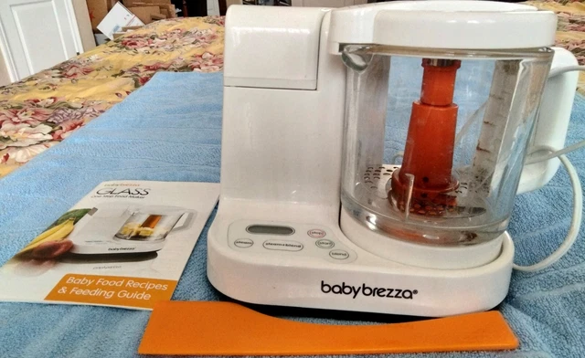 Baby Brezza Food Maker One Step Glass Steam Blend White 4 Cups
