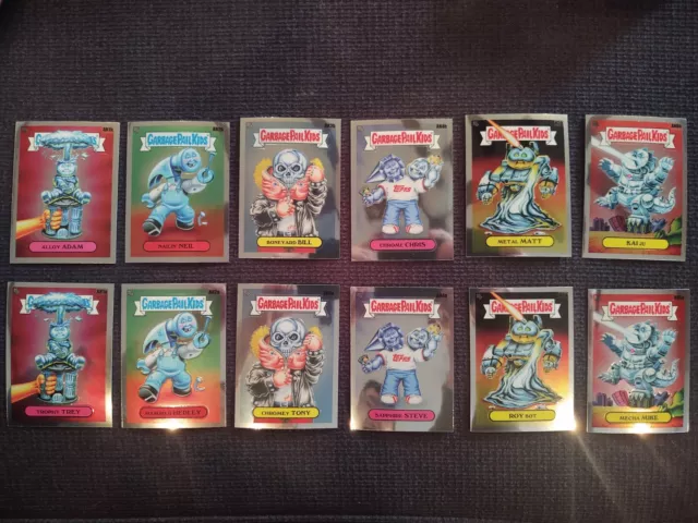 2021 Topps Chrome Garbage Pail Kids Series 4 Complete 100 Card Set GPK