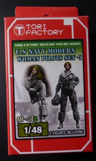 Tori Factory MF-04B - 1:48 US Navy Modern Woman Pilots Set (2 Figuren) 3D gedr.