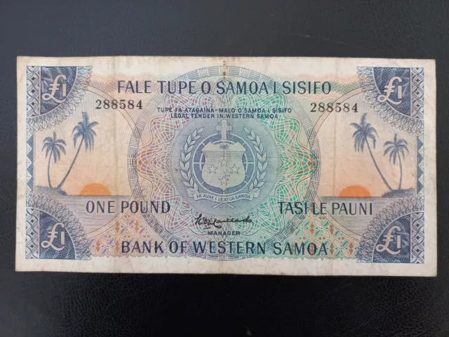 Western Samoa, 1 Pound,  1963