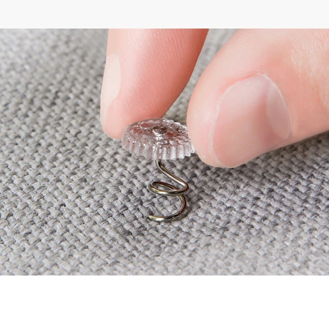9 PACKS SPIRAL Upholstery Pins Bedskirt Nonslip Goblincore Room Decor
