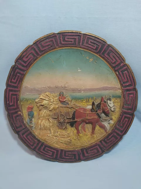 Assiette / tableau décoratif en céramique Gesctzlich Geschütz 10 002