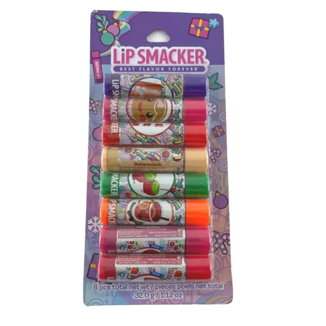 Lip Smacker Best Flavor Forever 8 Pack Fab Yule Ous Christmas Lip Balm