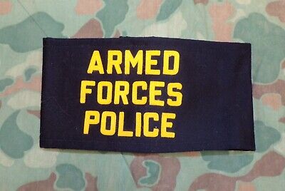 Original WW2 or 1950s US Armed Forces Police Wool Felt Arm Band Brassard Mint