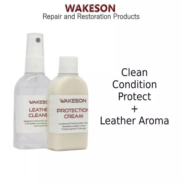 Leather Cleaner Conditioner Protect KIT Leather Restorer Aroma Stain Protection