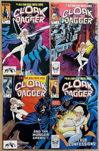 CLOAK AND DAGGER #1-4 Marvel Comics (1983) 1st solo title and origin