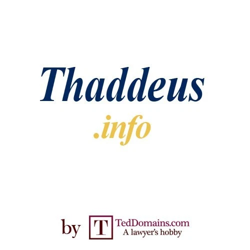 Thaddeus.info - Premium Domain - lll llll nnn nnnn