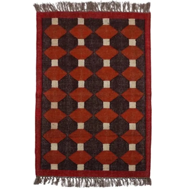 Rug Wool Jute Kilim Area Runner Rug Traditional Hallway Rug Oriental Modern Rug