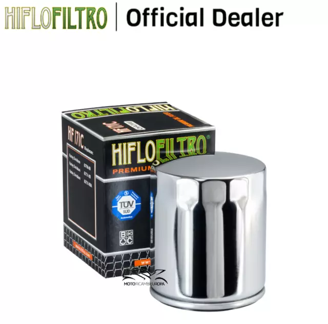 FILTRO OLIO HIFLO CROMATO HARLEY DAVIDSON FLHXS Street Glide Special 2014 > 2015