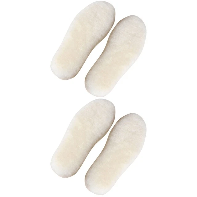 2 Pairs Sottoscarpe Pile Sottopiede Lana Stivali Soffici Rivestimento