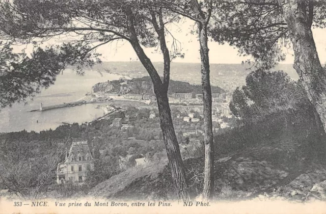 Cpa 06 Nice View Taken From Mont Boron Between Pins